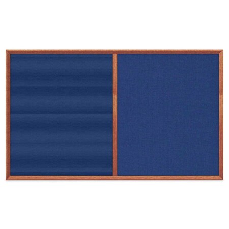 United Visual Products Slim Style Indoor Enclosed Corkboard, 18 UV501SCH-SATIN-CLOUD